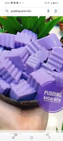 Hình ảnh pudding môn 