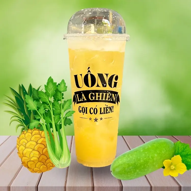 Hình ảnh Nước ép Thơm + Bí Đao + Cần Tây