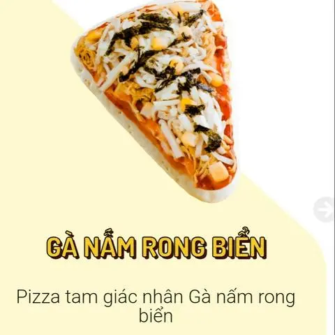 Hình ảnh Pizza Gà nấm rong biển