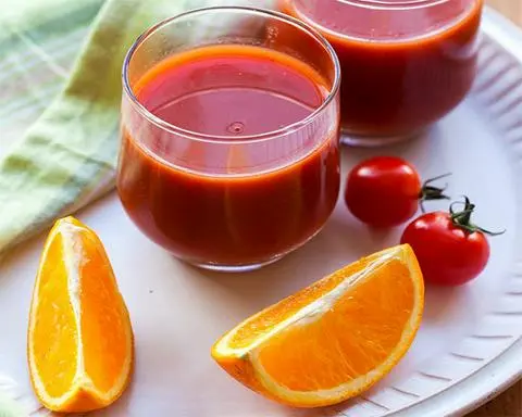 Hình ảnh Nước ép cam cà chua