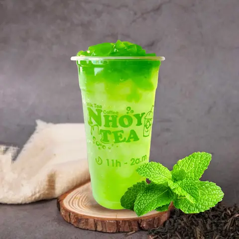 Hình ảnh Hồng Trà Bạc Hà Trân Châu Giòn