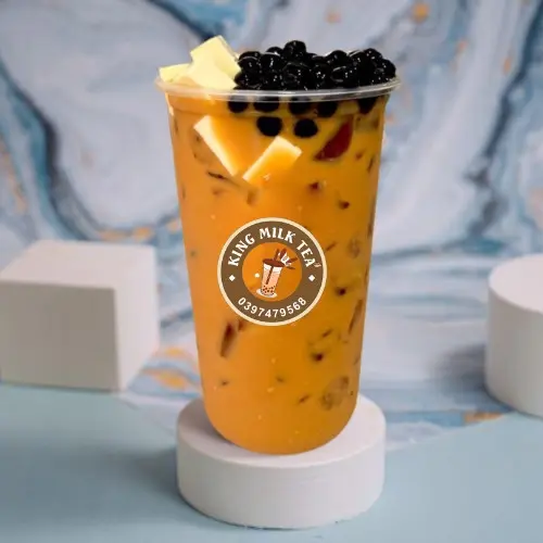 Hình ảnh Trà Sữa Thái Đỏ Full Topping