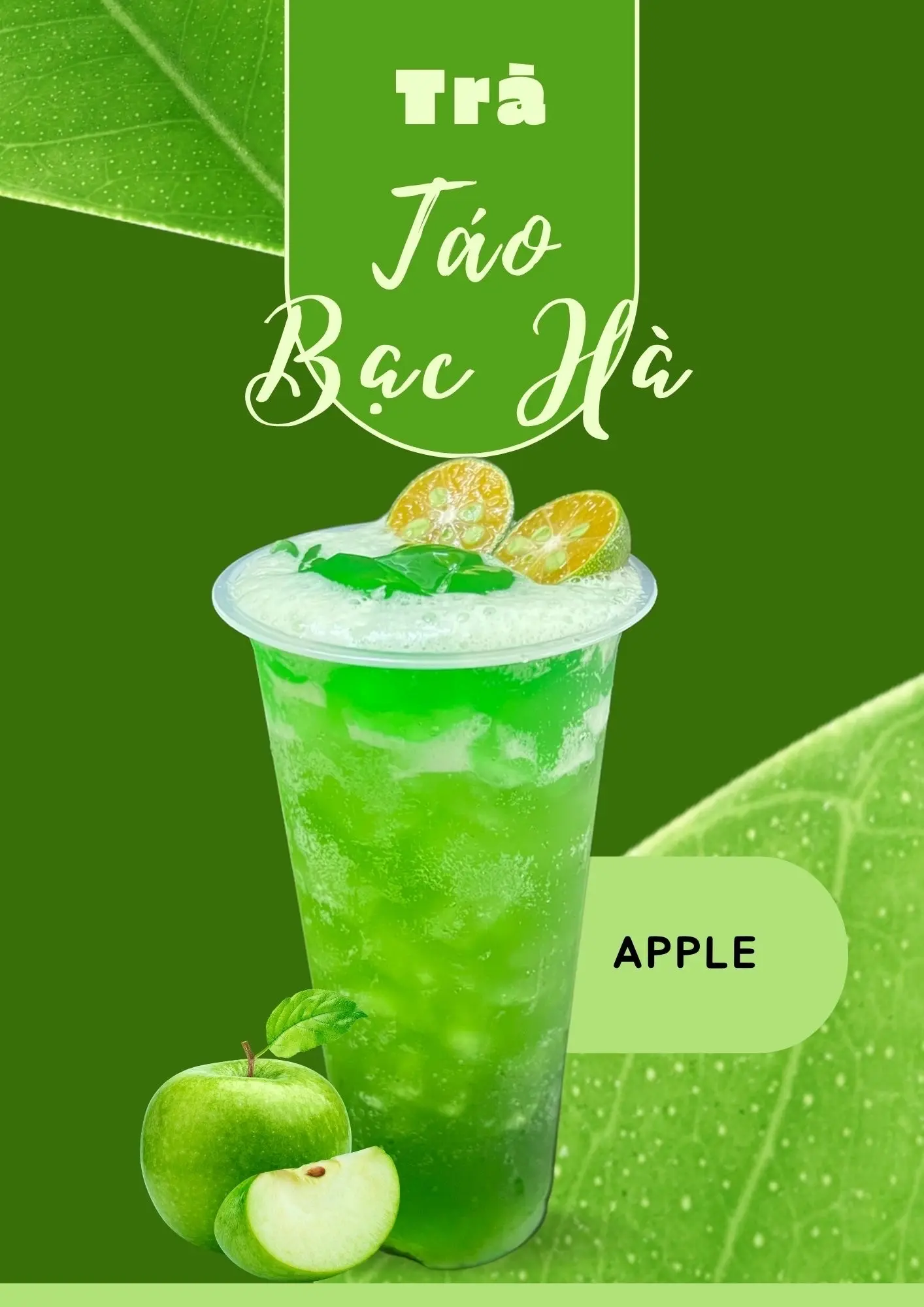 Hình ảnh Trà táo bạc hà