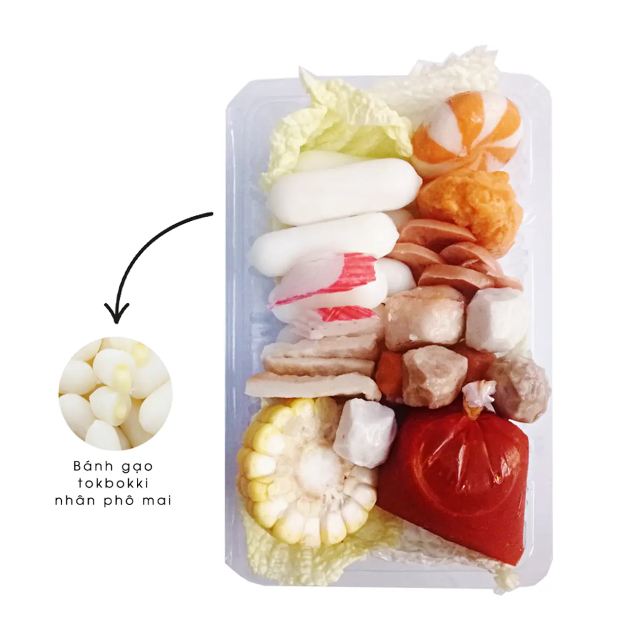 Hình ảnh Set Lẩu Tokbokki Nhân Phô Mai Nhỏ (PMN) (1-2 người ăn)
