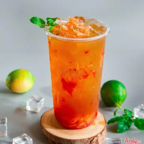 Hình ảnh Trà Bưởi Dâu Tây