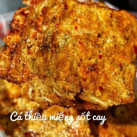Hình ảnh Khô cá thiều miếng sốt cay (250g) 