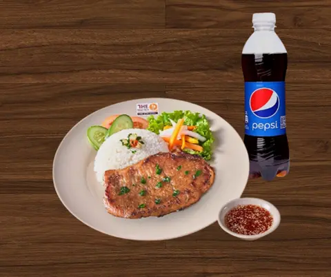Hình ảnh Cơm sườn chua ngọt - 1 Pepsi