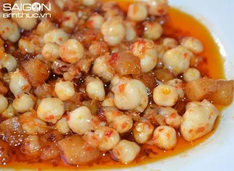Hình ảnh Răng mực xào rau muống