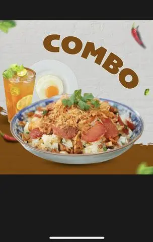 Hình ảnh Combo Xôi truyền thống lớn - ốp la kèm 1 hồng trà tắc