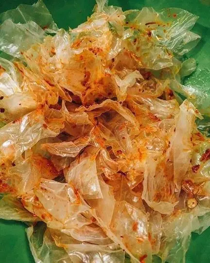 Hình ảnh bánh tráng muối nhuyễn