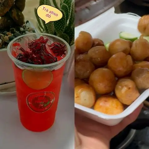 Hình ảnh Combo atiso đỏ + cá viên bò viên