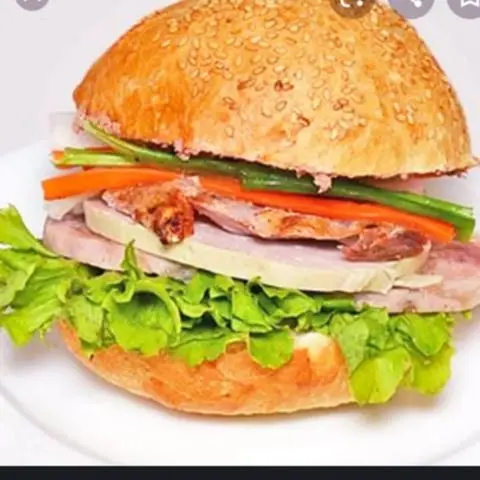Hình ảnh HAMBURGER THỊT CHẢ 