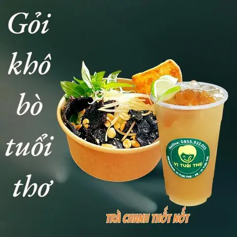 Hình ảnh Combo Gỏi Khô Bò + Trà Chanh Thốt Nốt