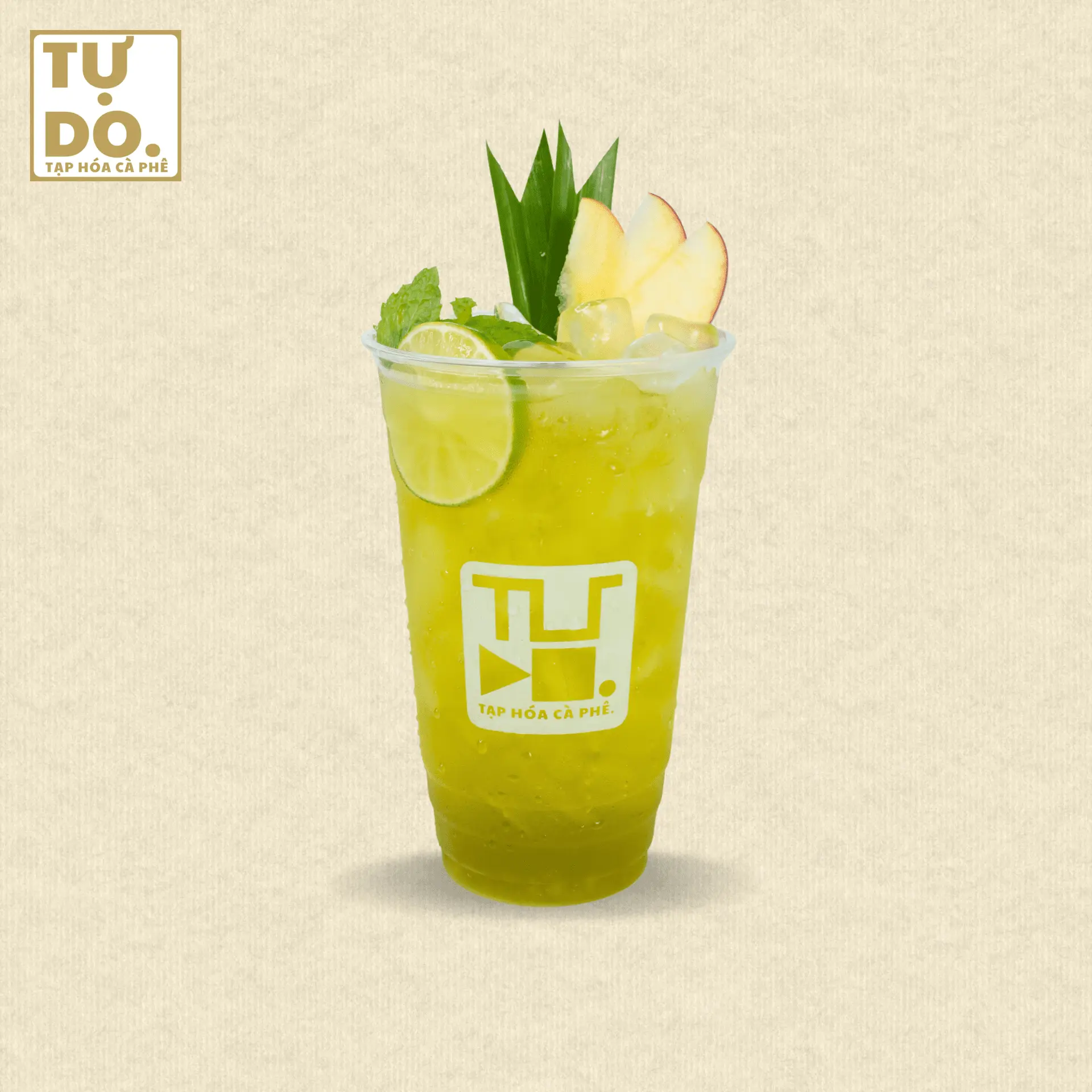 Hình ảnh Trà táo xanh nha đam