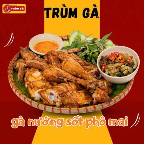 Hình ảnh gà nướng sốt phô mai cay 1/2