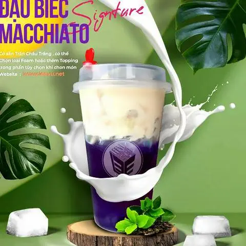Hình ảnh Hoa Đậu Biếc Macchiato