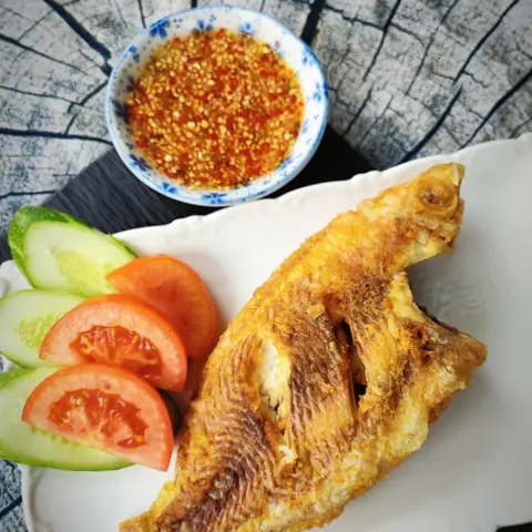 Hình ảnh CƠM CÁ ĐIÊU HỒNG CHIÊN 
