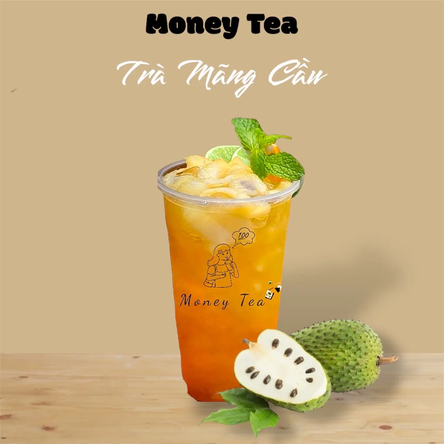 Hình ảnh Trà mãng cầu - Ly 700ml