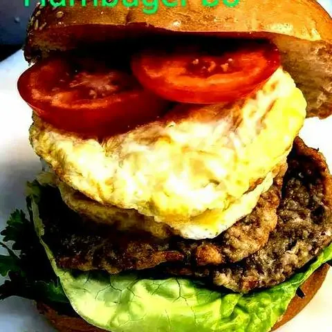 Hình ảnh HAMBURGeR BÒ TRỨNG