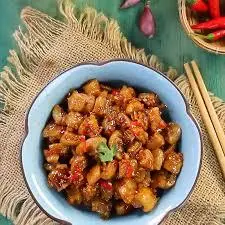 Hình ảnh Tóp mỡ rim nước mắm