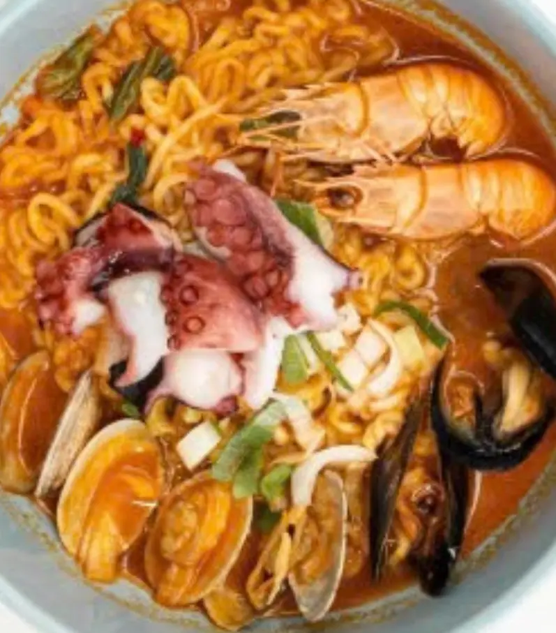 Hình ảnh Mì Jin Ramen hải sản (cay) - 진라면 해물맛 (매움)