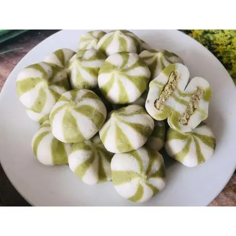 Hình ảnh Viên bánh bao xanh lá