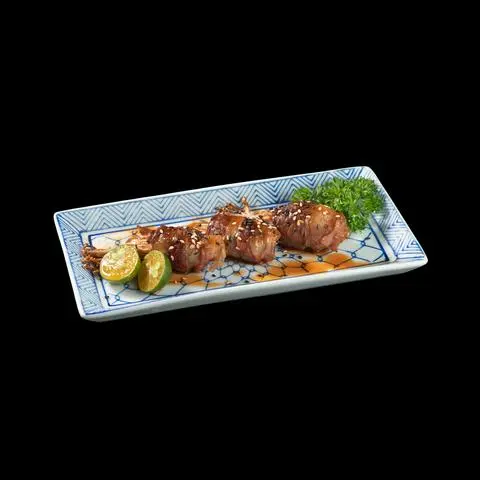 Hình ảnh Y6 Bò Cuộn Nấm Kim Châm Nướng