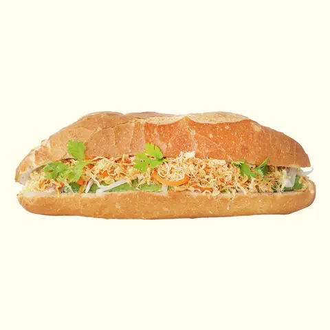 Hình ảnh Bánh mì chà bông + ốp la