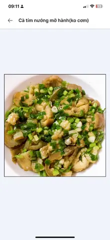 Hình ảnh Ca tím nướng mỡ hành (ko cơm)