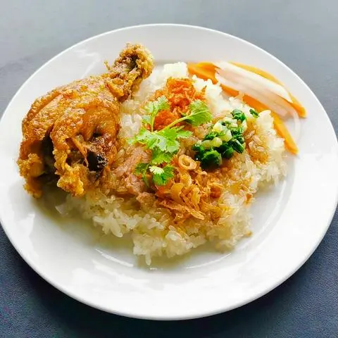 Hình ảnh Xôi gà da giòn