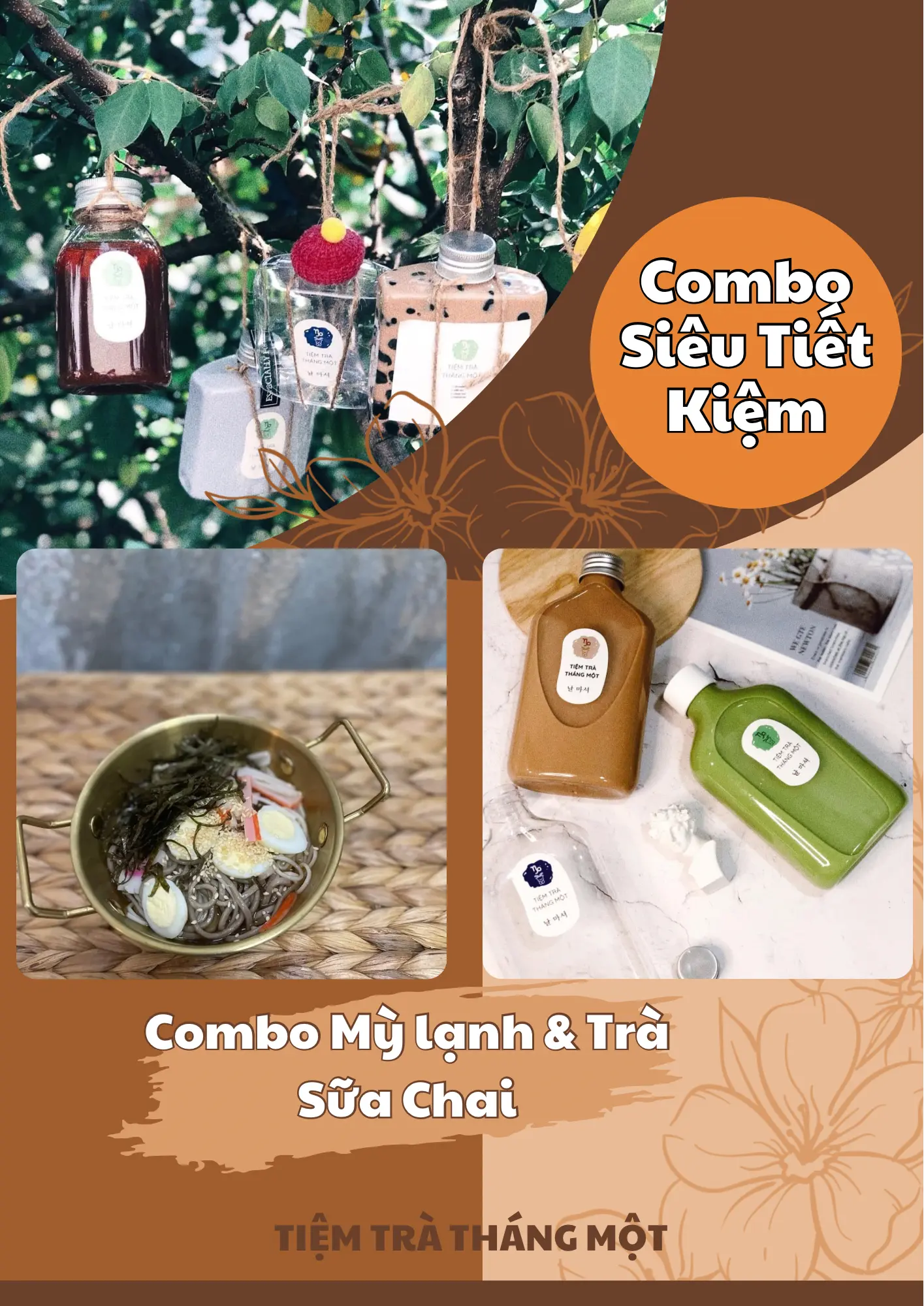 Hình ảnh Combo TRÀ SỮA CHAI & MỲ LẠNH