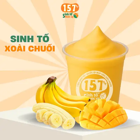 Hình ảnh Sinh tố xoài chuối