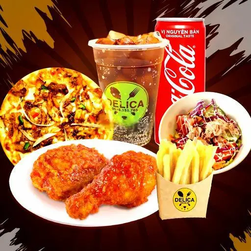 Hình ảnh COMBO 8: Combo 2 Gà Sốt HQ + Pizza