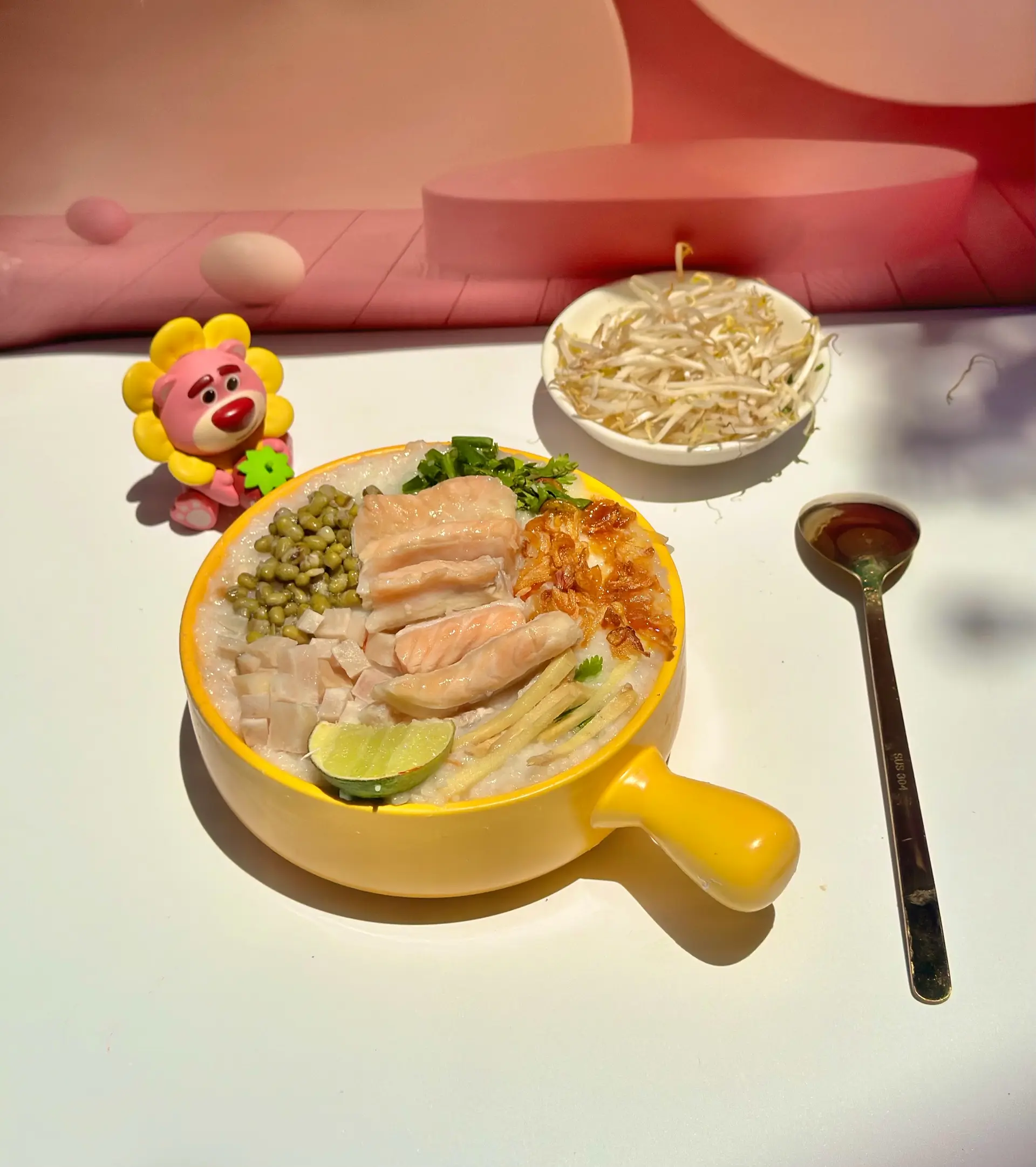 Hình ảnh Cháo Cá Hồi Đậu Xanh