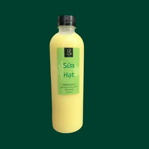 Hình ảnh Sữa Đậu Xanh Lá Dứa chai
