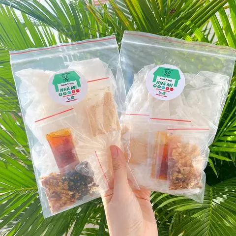 Hình ảnh Bánh Tráng Dẻo Sợi Muối Hành Rong Biển Sate