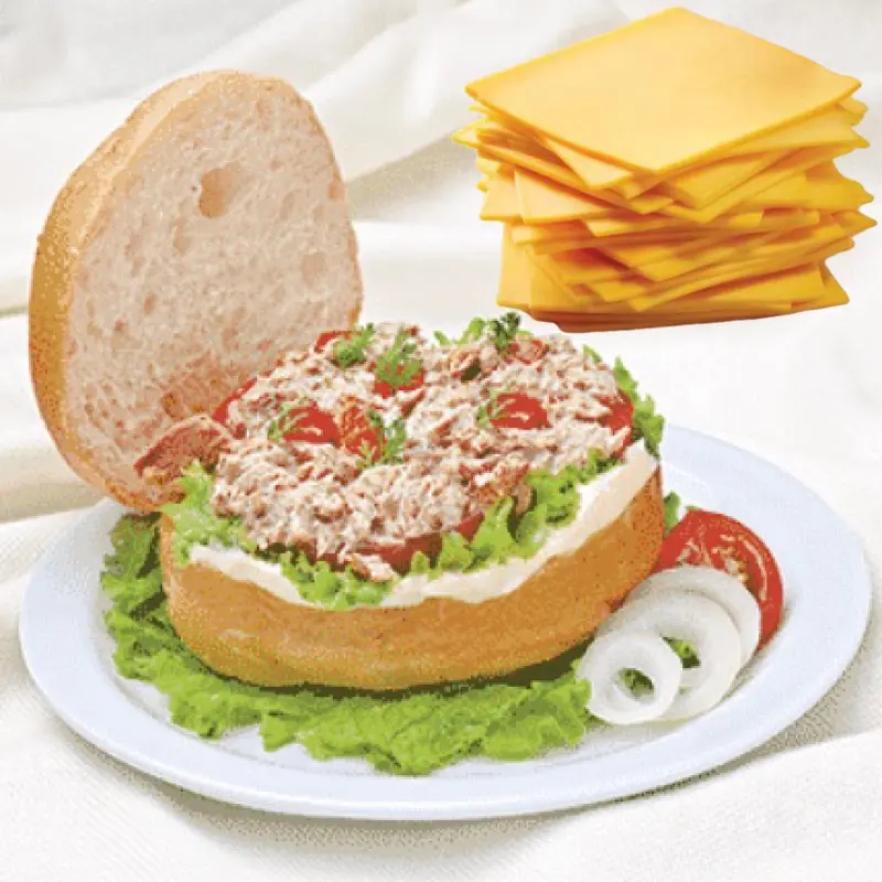 Hình ảnh Hamburger Bò Cá ngừ - Phô Mai