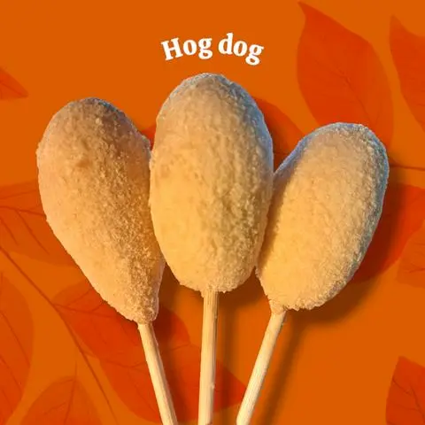 Hình ảnh Hot dog Seoul xúc xích phô mai sợi