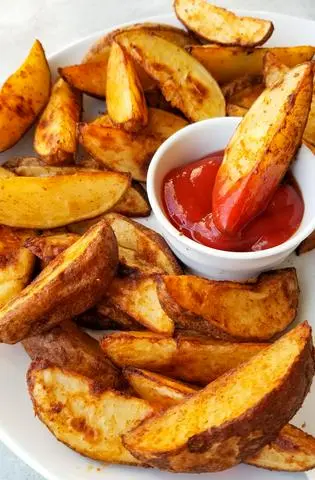 Hình ảnh Khoai tây múi cau tẩm muối