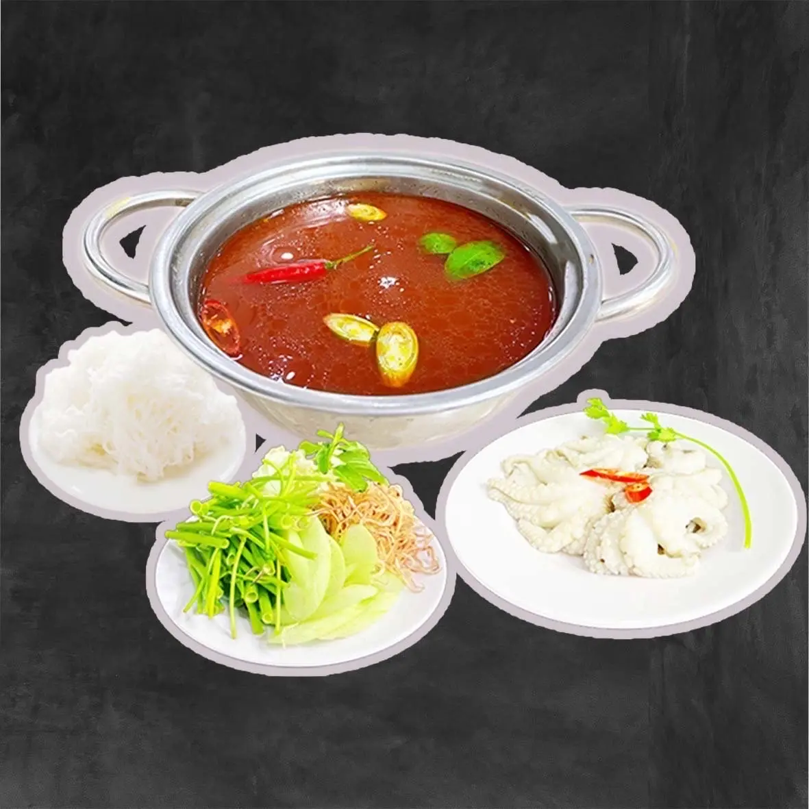 Hình ảnh Lẩu bạch tuộc ( tặng trà tắc)
