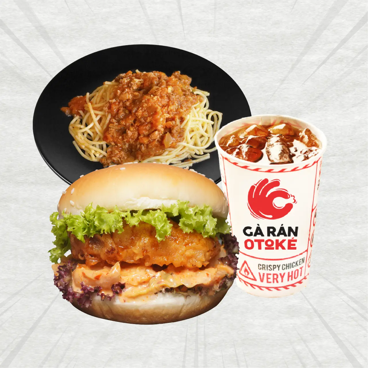 Hình ảnh Combo spaghetti burger