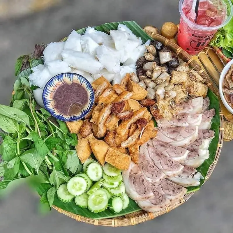 Hình ảnh Bún đậu 3-4 người + 1ly nước mơ