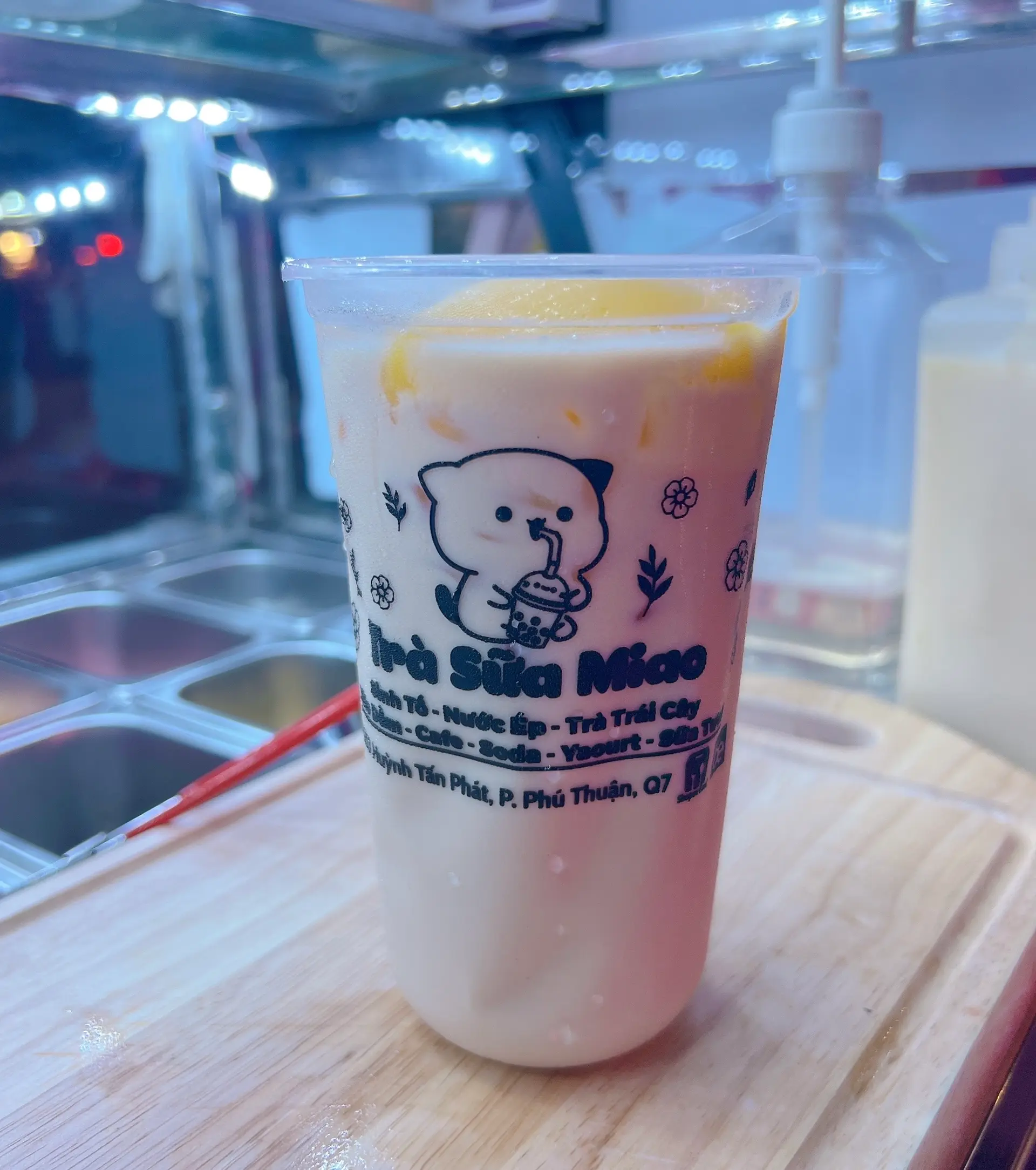Hình ảnh Trà Đào Sữa