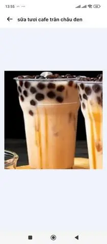Hình ảnh Sữa tươi cafe trân châu nhân dừa
