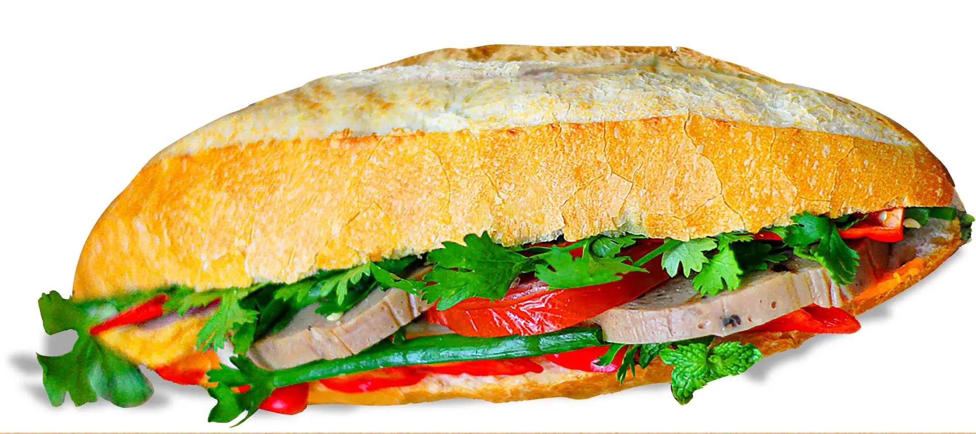 Hình ảnh bánh mì thịt chả đặc biệt 