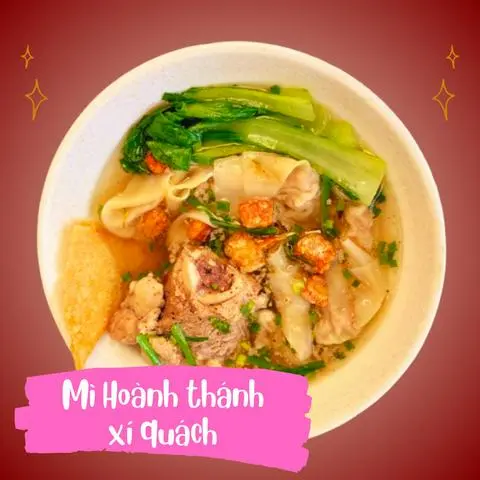Hình ảnh Mì Hoành Thánh Sườn