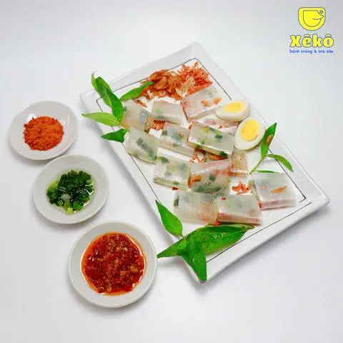 Hình ảnh Bánh Tráng Cuốn Mỡ Hành 