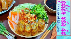 Hình ảnh Bún nước tương Chả giò chay