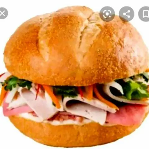 Hình ảnh Humburger thịt chả trứng