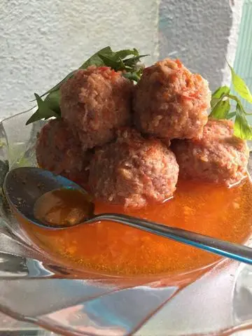 Hình ảnh Viên xíu mại nước sốt cà chua
